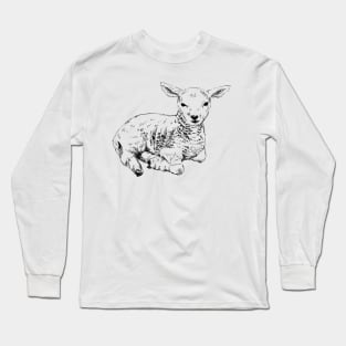 Lamb print Long Sleeve T-Shirt